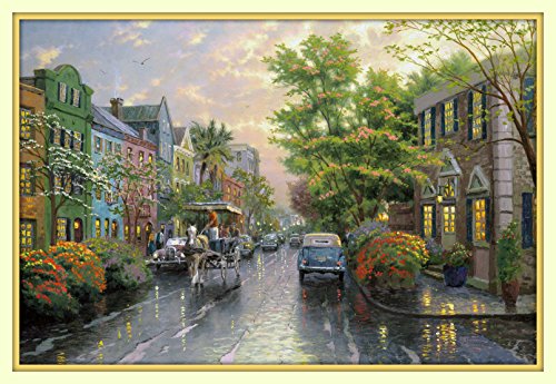Treasure Chest Shoppe Rainbow Row Charleston Sunset Print