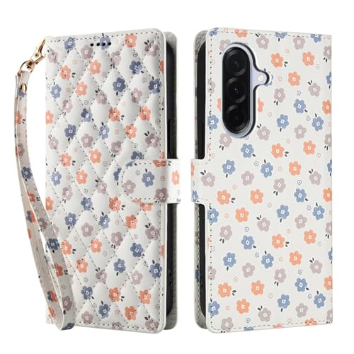 YUECXIN Funda para Samsung Galaxy A17/Samsung Galaxy A26, Carcasa Tipo Billetera Cuero PU Premium, Estuche para Mujer con Estampado Floral Moda, Cubierta a Antigolpes con Soporte. A4