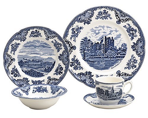 ジョンソンブラザーズ Old Britain Castle 大皿8点 セット Johnson Brothers Old Britain Castles 20-Piece Set : Amazon.in