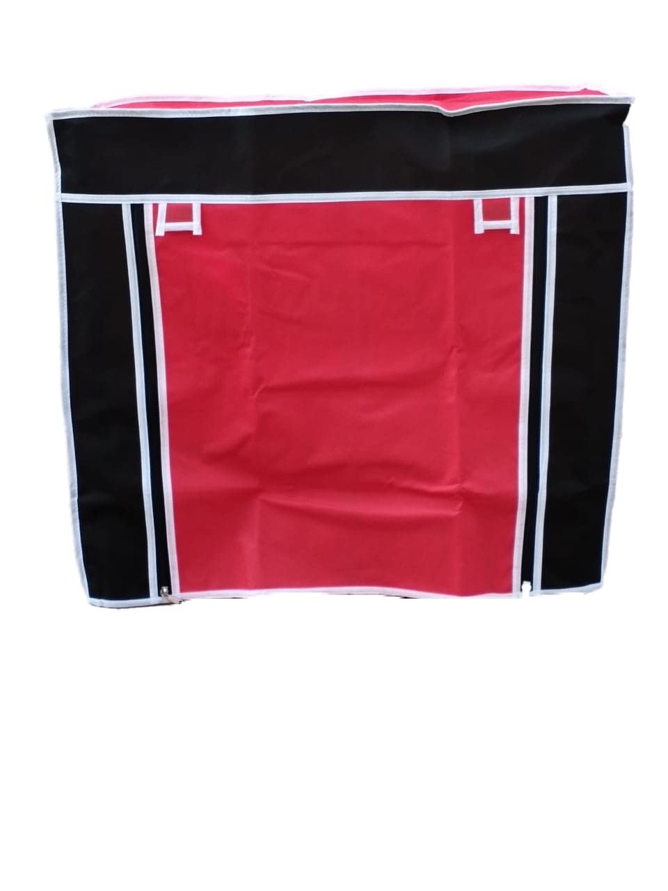 EEMWAY Brand Nonwoven Fabric Cover/Outer Cover for Shoe Rack (Assorted Colour, 24X12X21 inch) (RED-3)