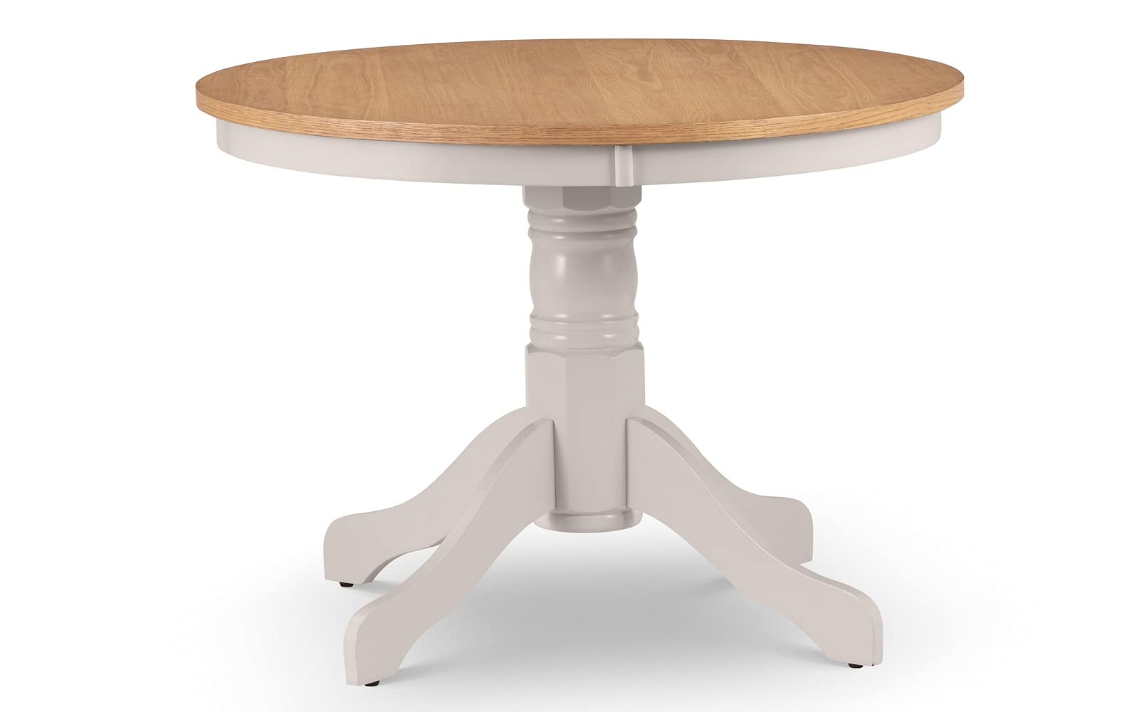 Julian Bowen Davenport Oak/Elephant Grey Round Pedestal Table