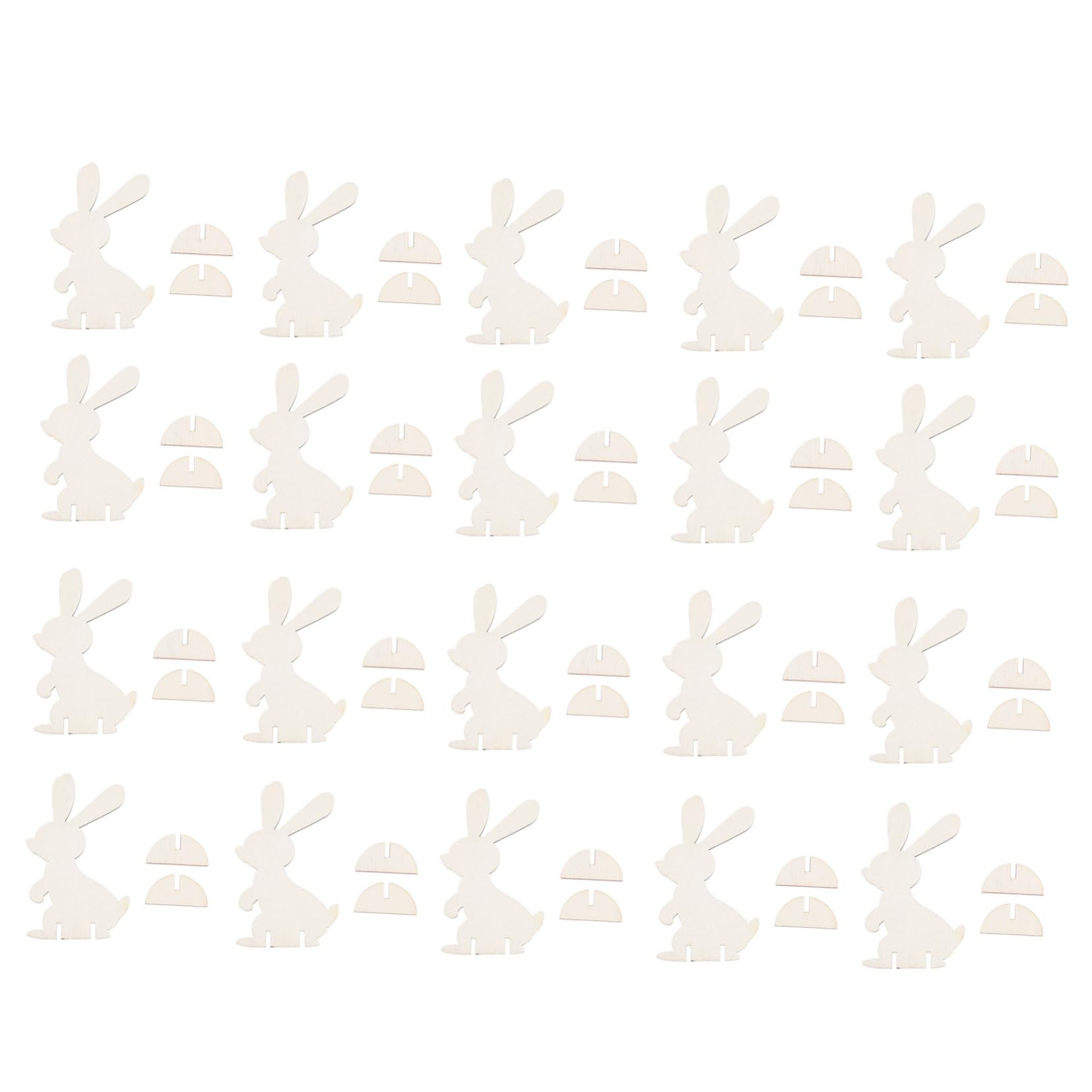 jojofuny 20pcs Easter Bunny Decorations Craft Supplies for Easter Parties Safe Material for Boys and Girls Creative Art Projects for