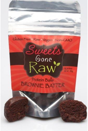 SWEETS GONE RAW Brownie Batter Protein Balls, 1.27 OZ