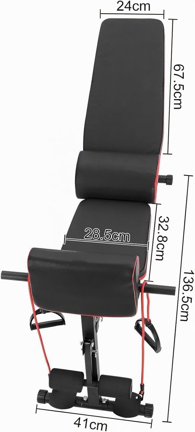Multifunktions-Hantelbank klappbar verstellbare Hantelbank 7 Stufen Fitnessbank Krafttraining Hantelbänke Bankdrücken Home Gym platzsparend Trainingsbank