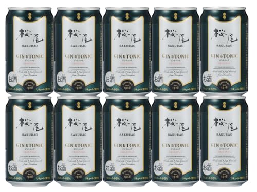 桜尾 SAKURAO GIN ORIGINAL GIN&TONIC 350ml x 10本