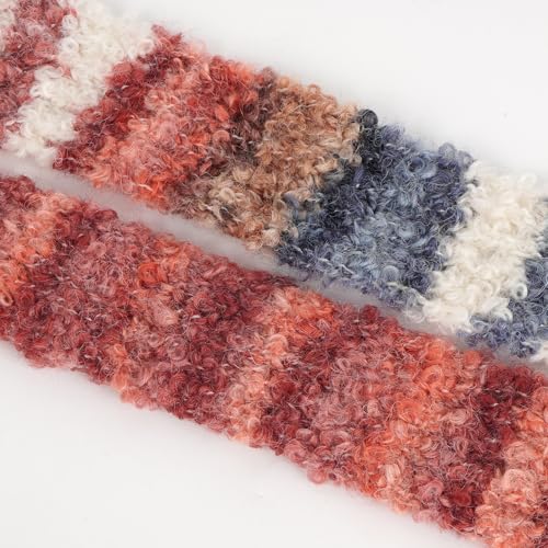 LABANCA Women Skinny Stripped Scarf Winter Long Skinny Colorful Scarf Y2k Neckerchief Knitted Necktie4