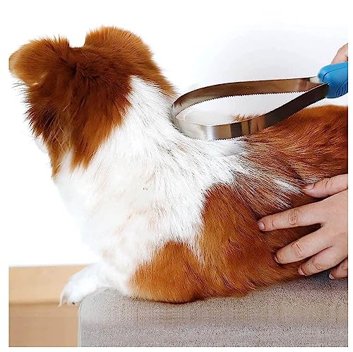 Dog Brush for Shedding: Horse Shedding Tool and Stainless Steel Cat Shedding Tool Sawtooth Comb Deshedding Tool for All Types Pets Grooming Tool (A)