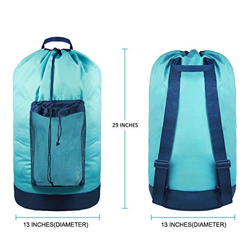 Dalykate Backpack Laundry Bag, Laundry Backpack with Shoulder Straps