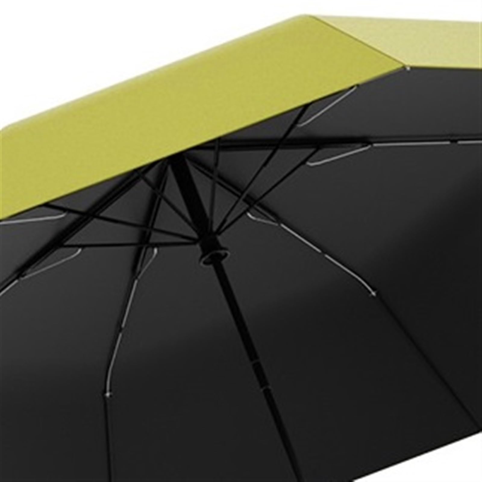 CMBSSTFC Klassischer Regenschirm, kreativer Donut-Haken-Regenschirm, automatischer Regen- und Sonnenschein-Klappsonnenschutz, wasserdicht, sonnenbeständige Regenschirme/Grün