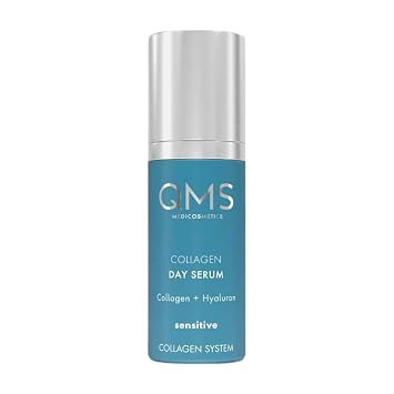QMS Medicosmetics Collagen Day Serum for Sensitive Skin Anti-Aging Skin Care Instantly Reduces Fine Lines + Minimizes the Appearance of Wrinkles with a Collagen/Hyaluronic Acid Complex 1.01 oz