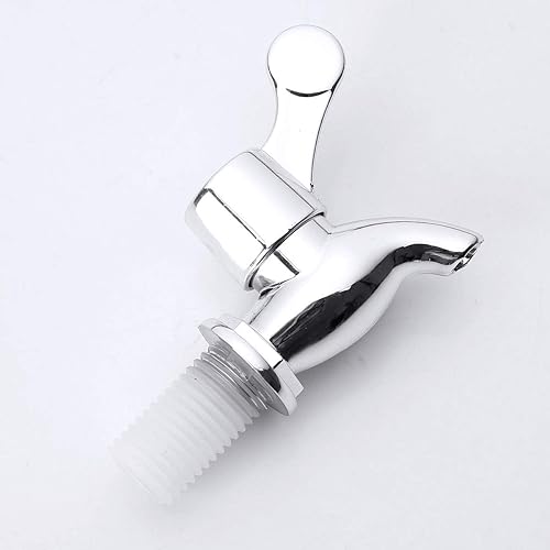 Miniatura 4 de CHICTRY 2 piezas de grifo de repuesto para dispensador de bebidas plateadas, para fermentador de barril de cerveza casera, vino, cerveza, bebida,
