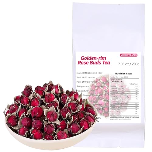 Rojo Phnom Penh Rosebud té 200g pétalos secos sueltos Rosebud comestible para cocinar comida para beber regalos DIY