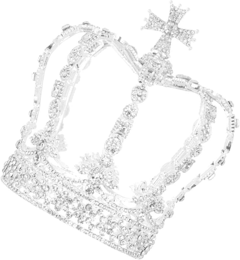Rhinestone Bridal Tiara Crown Elegant Wedding Headpiece for Brides and Sparkling Rhinestone Circlet Party Accessory