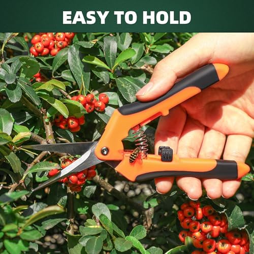 EWPJDK 3 Pack Garden Pruning Shears Scissors Clippers Stainless Steel — view 5
