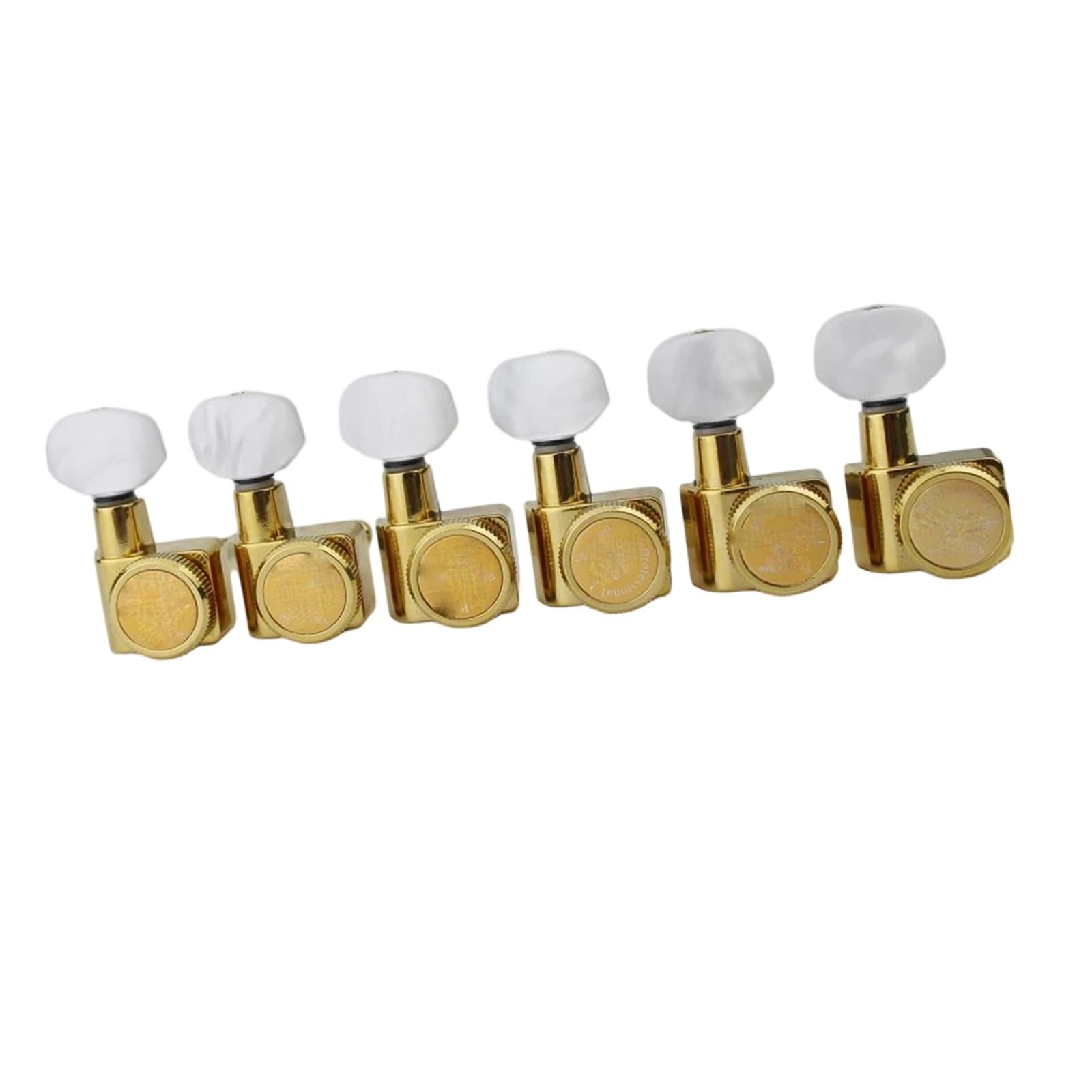 Clavijeros Bloqueo Afinadores De Guitarra Con Bloqueo Dorado (sin Tornillos)