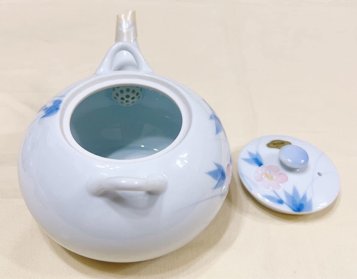 Amazon.co.jp: 有田焼 吉峰作 一珍撫子 茶器揃 急須＆湯呑5客 茶器