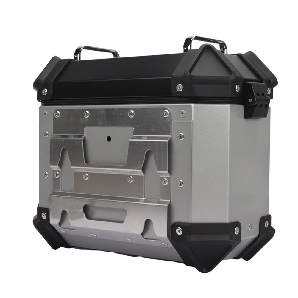 Boîte Latérale De Moto en Alliage D'aluminium 18L Coffre Latéral Moto Valise À Dégagement Rapide Côté Boîte De Rangement Sacoches De Selle avec Verrouillage De Sécurité