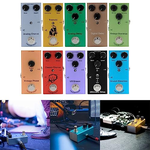 Pédale d’effet de guitare portable Distorsion Retard Chorus Tremolo Digital Overdrive - Les Beatles, Paul McCartney, John Lennon, RIngo Starr, George Harrison Pédale d'effet de guitare portable Distorsion Retard Chorus Tremolo Digital Overdrive – Image 8
