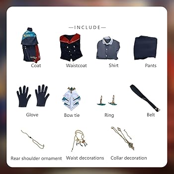 Amazon.co.jp: [PPTCos] 原神 アルハイゼン カーヴェ コスプレ衣装 KFC