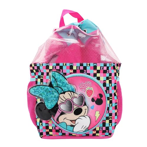 Bioworld Disney Minnie Mouse Youth 3-Piece Kids Drawstring Backpack Set2