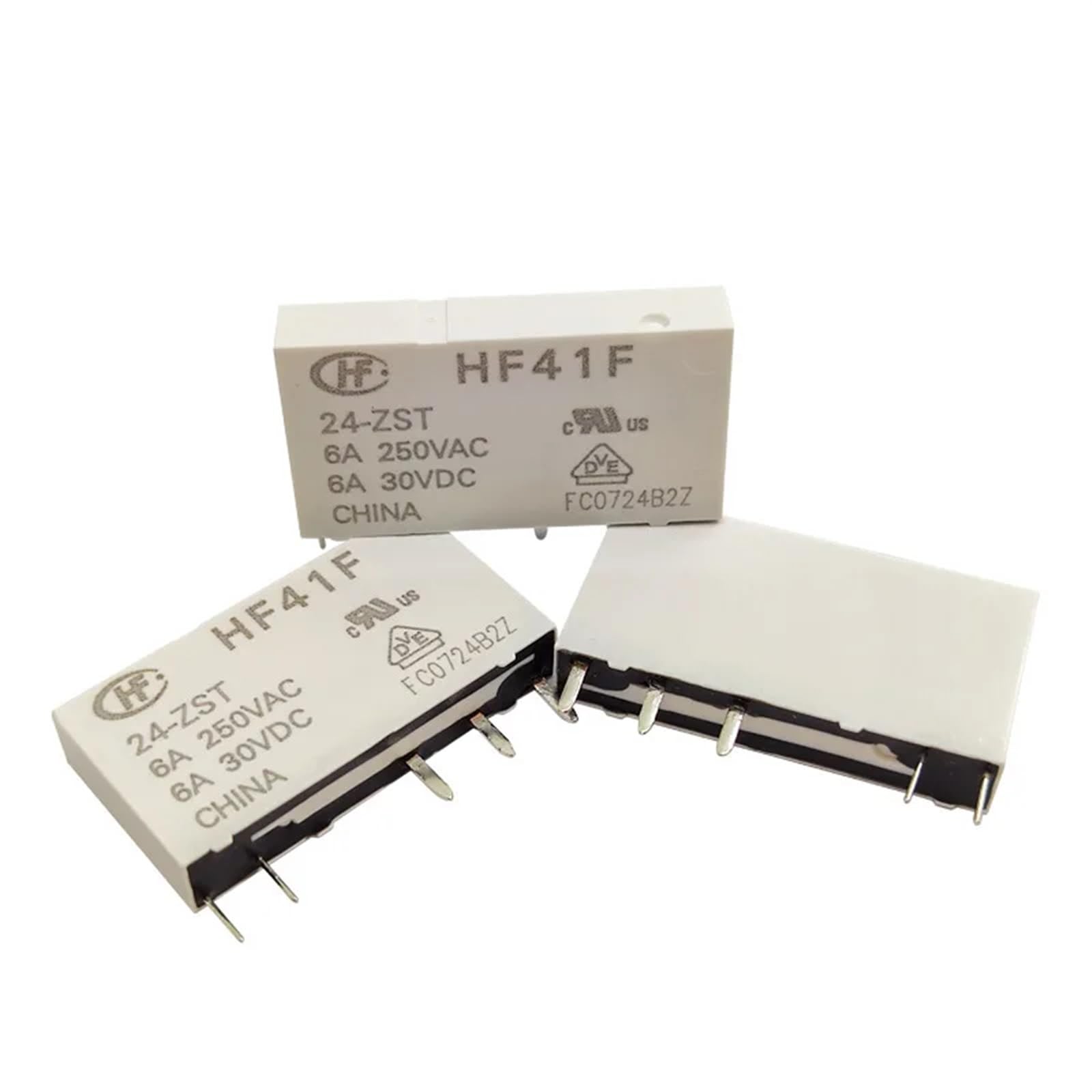 Relais HF41F 5 broches 6A 250VAC de commutation électrique de circuit