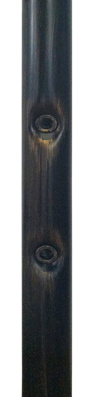 SISA srl, Struttura Letto Matrimoniale Ferro Battuto, Modello Gardenia, Colore Nero Anticato (Con Sfumature Oro), 170x120x195 cm, 100% Made in Italy
