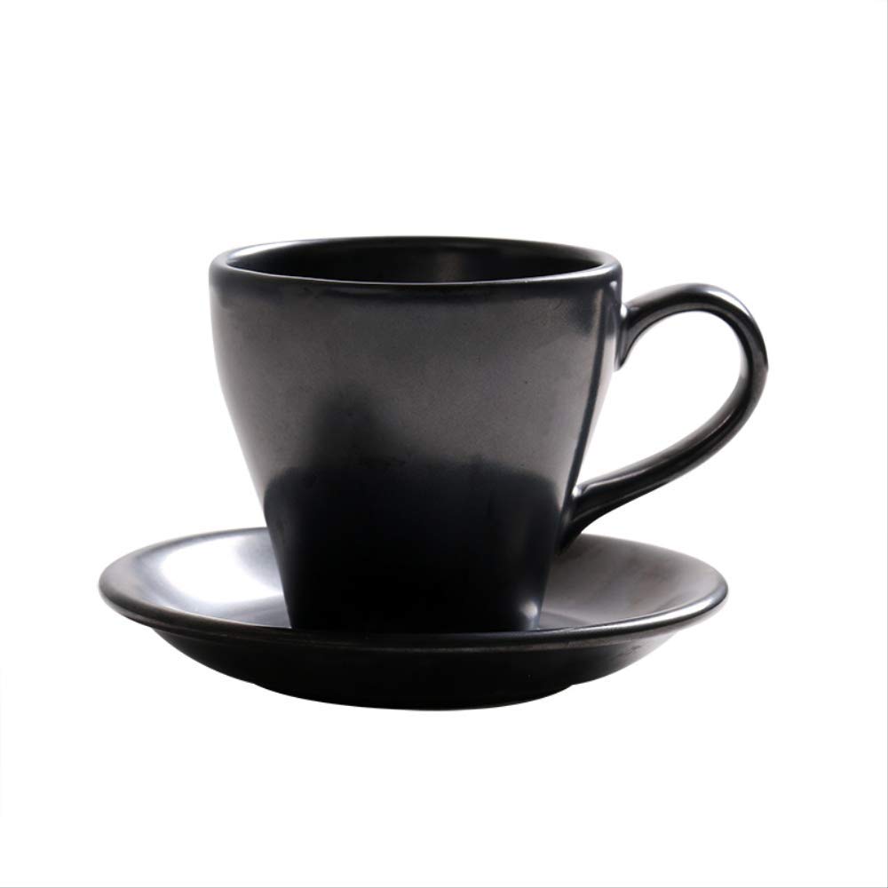 Tasse à café en céramique avec soucoupe de 300 ml pour thé et expresso