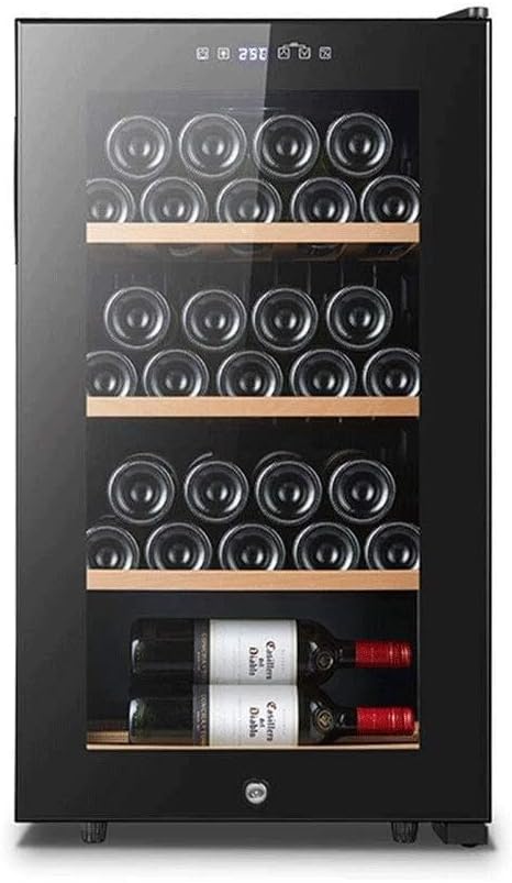 84L Wine Cooler Refrigerator, Freestanding Beverage Wine Cellar with Digital Touch Control, Red & White Wine Storage, Quiet Operation, Compressor Cooling