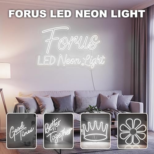 Image of Forus 10 Meter LED Neon Strip Light - White, Flexible Waterproof Cuttable Rope Lights, Indoor Outdoor Diwali Decorative Lighting, Office Decoration, Festivals, TV Background Lights, 6-Months Warranty