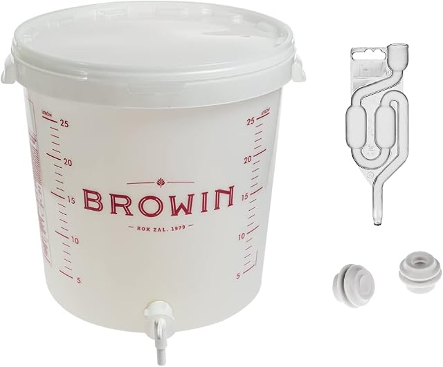 Beste Angebote Fermentation Container 30L + Lid + Fermentation Tube + Tap - Fermentation Bucket - Wine Fermentation Barrel
