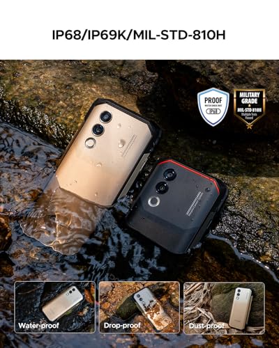 Doogee Smartphone Rugged 5G Blade 20 Turbo, 32Gb+256Gb(Esterno 2TB), Batteria 10300Mah& Spesso Solo 15,8Mm, 6,6'' Senza Cornici Schermo, Fotocamera Ai 50MP, Android 15 Telefono Antiurto, Nfc Oro - 6