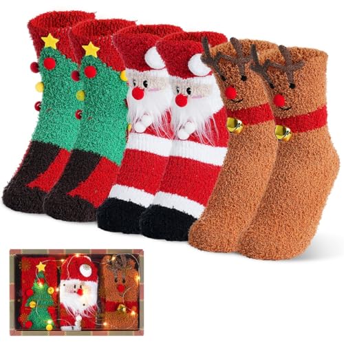 Calcetines navideños para mujer ideales para tardes de chimenea en casa