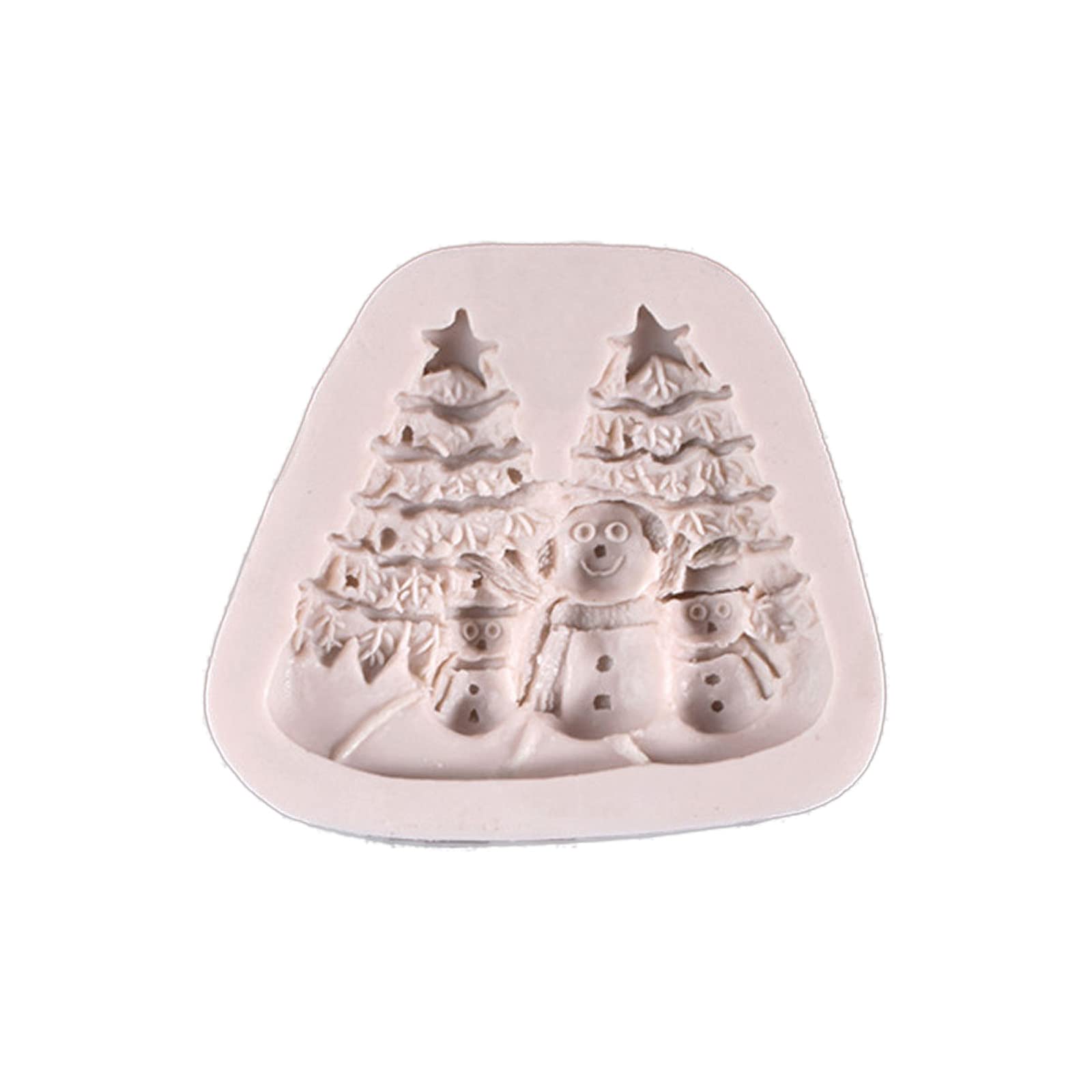 Silikon-Fondant-Form, Schokoladenformen, Backgeschirr, Weihnachtsserie, Silikonmaterial, Backzubehör, Weihnachten, Süßigkeitenformen, Silikon