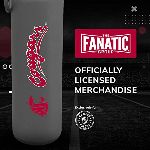 Campus Colors Stainless Steel Vacuum Sealed Sport College Water Bottle, Twist-On Cap, Built-In Handle For Hot Or Cold Drinks, #TOP4