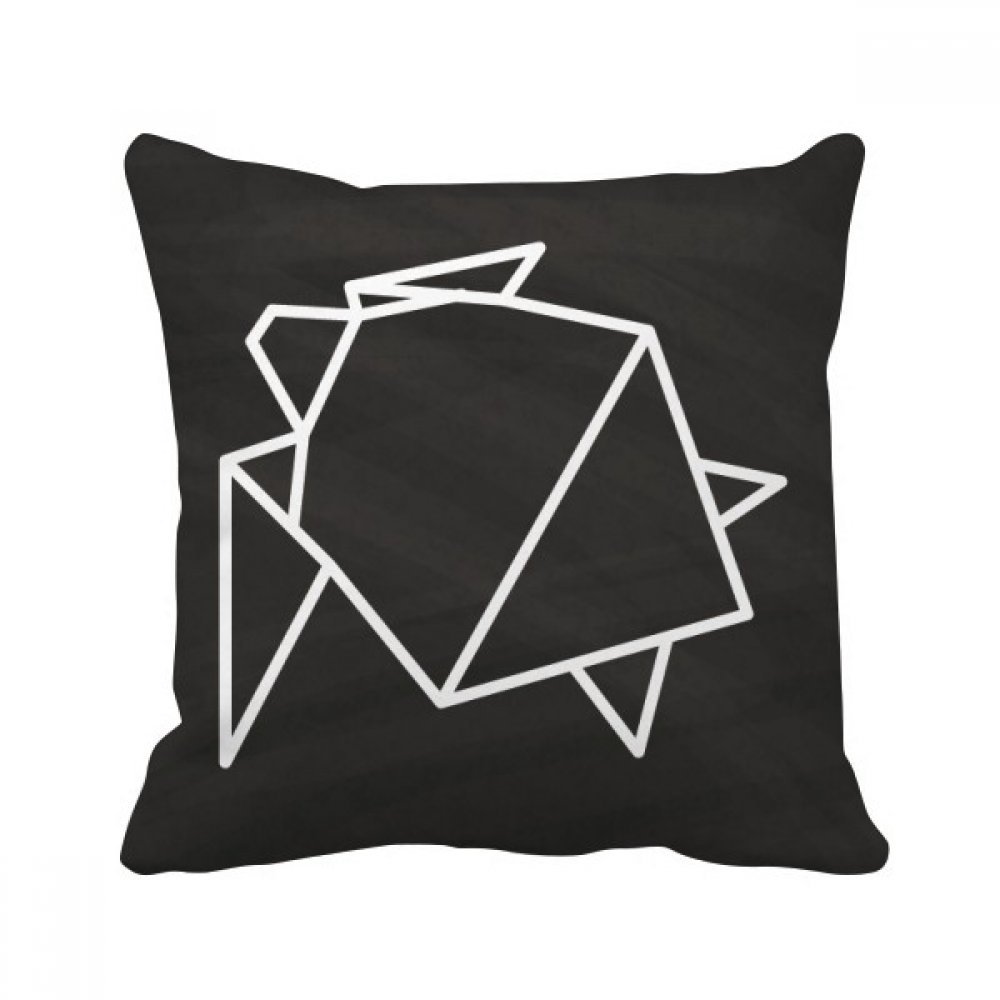Oreiller origami de forme abstraite 40x40cm, le cadeau déco idéal