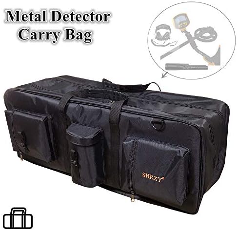 shrxy Metal Detector Carry Bag Portable Waterproof Canvas Storage Bag Double-layer Carry Tools Organizer Backpack for Metal Detecting image 4