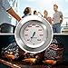 Lantelme Grill Termometro 450 gradi in acciaio inox per l'installazione in Grill Smoker Grill Trolley analogico bimetallico BBQ Accessori Grill 5122