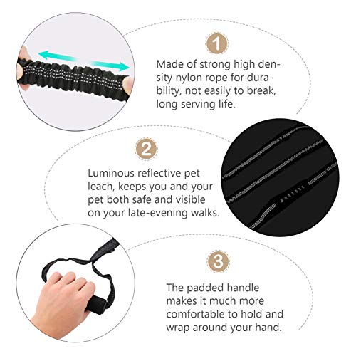 UKCOCO Trela Forte para CÃ£es Trela ElÃ¡stica para Treinamento de CÃ£es Com AlÃ§a Acolchoada Confort