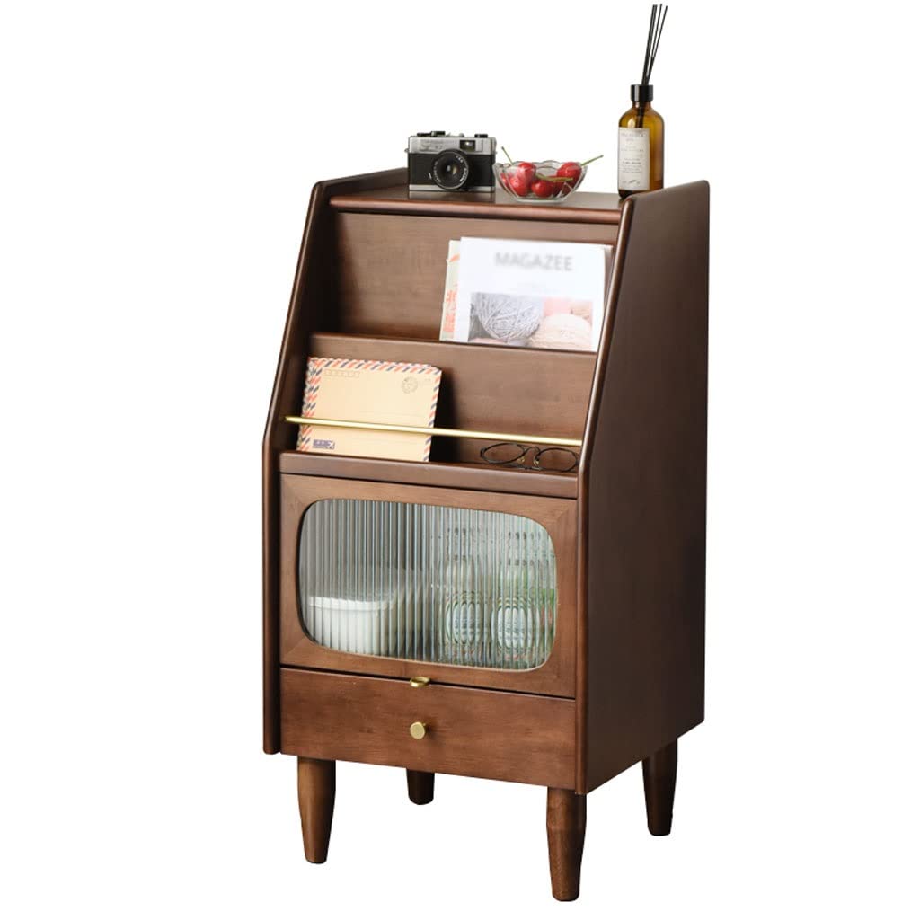 BHGFYXBS Independent Bookshelf Home Multifunctional Bookshelf Bedroom Bedside Table Magazine Cabinet Living Room Tv Side Cabinet Storage Bookshelf Bookcase Organizer