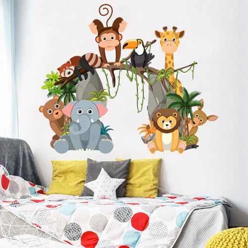 Vinilos de Animales de Jungla para Decoración de Pared miniatura 1