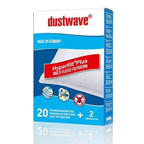 20 Staubsaugerbeutel passend für Thomas - crooSer eco Bodenstaubsauger von dustwave® Markenstaubbeutel Made in Germany + inkl. Microfilter