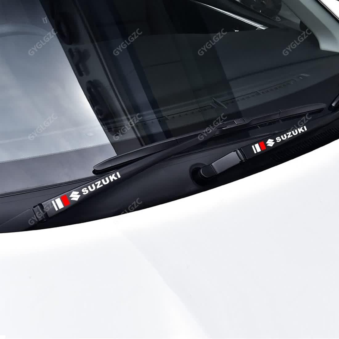 Suzuki Sticker Car Motorcycle Decal Sticker for Car Wiper Door Handle Door Mirror Side Window Body Car Interior Accessories, etc. Waterproof Sticker, Set of 4, 2 pieces each left and right (Suzuki)