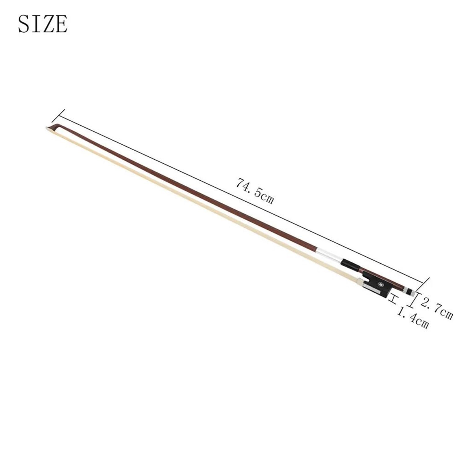 Arco Per Pratica Del Violino Arco per violino 4/4 Full Size Arco per violino per principianti Equilibrato Crine di cavallo mongolo naturale Adatto a giocatori professionisti Principianti