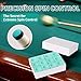 SYNCSHOT 10A Nano Pool Cue Chalk: Professional Billiard Cue Chalk with Low Dust, Reduces Miscues Billiard Pool Table Accessories for Tournament & Home Use (12/36 Cubes, Blue/Teal/Red) (12, Teal)