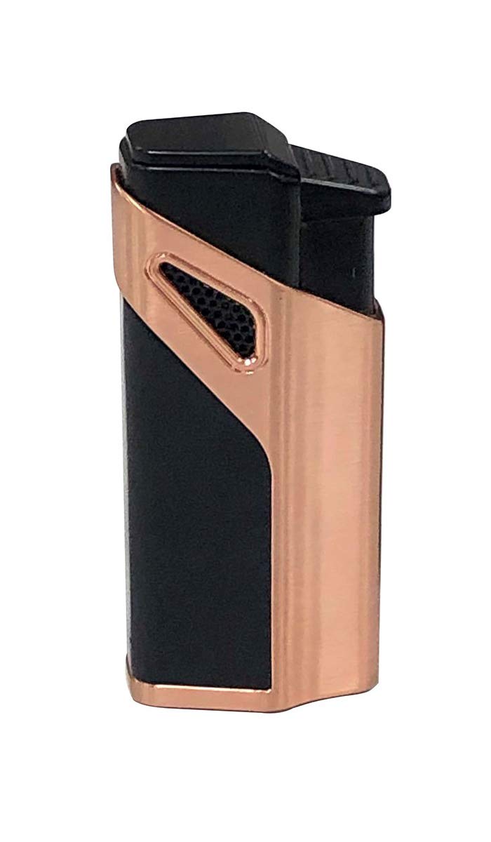 Prestige Import Group - Matrix Contemporary Design 3 Flame Torch Lighter with Built-in Punch Cutter - Color: Copper-image-2