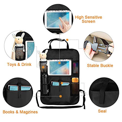 Pruie Organizador de assento traseiro de carro Tapetes para crianças Protetores de assento traseiro