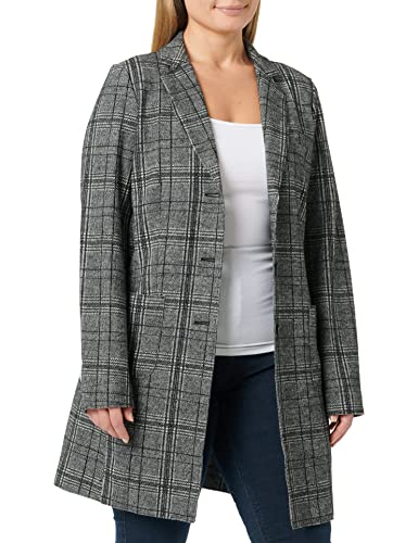 OPUS Damen Haley Check Mantel, Schwarz (Black 900), 40