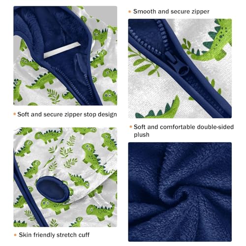 Kids Fleece Jacket for Boys Full Zip Hoodies Sweatshirt Long Sleeve Cozy Jacket for Toddler Boys with Pockets3