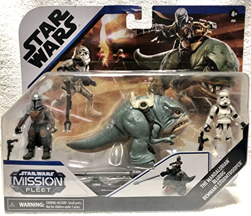 Star Wars Hasbro Mission Fleet Expedition Class Der Mandalorianer, Blurrg, Remnant Stormtrooper Spielzeuge, Schlacht im Ödland