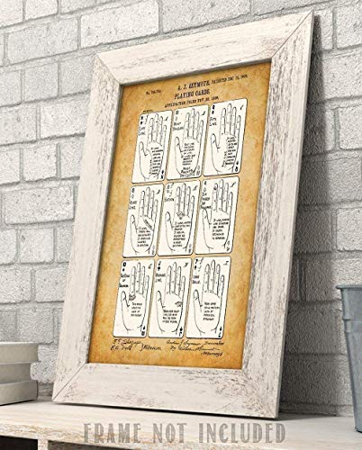 Palm Reading Cards - 11X14 Unframed Patent Print - Great Shop Decor And Gift For Fans Of Palmistry And Astrology - Oddities And Curiosities Under $15 #TOP3